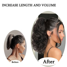 Load image into Gallery viewer, Elastic Mesh Drawstring Ponytail Wig Synthetic Simulation Short Curly Ponytail High Temperature Silk Hair Extensions
