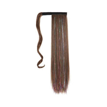 Load image into Gallery viewer, Colorful Silk Long Straight Hair Ponytail Wig Strap Style Adhesive Buckle Synthetic Wig Ponytail Hair Extensions
