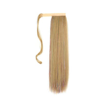 Load image into Gallery viewer, Colorful Silk Long Straight Hair Ponytail Wig Strap Style Adhesive Buckle Synthetic Wig Ponytail Hair Extensions
