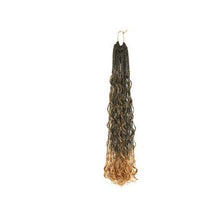 Load image into Gallery viewer, Gradient Crochet Wig Braids Natural Simulation Long Curly Hair 24inch Synthetic Hair Extensions for Women
