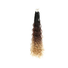 Load image into Gallery viewer, Gradient Crochet Wig Braids Natural Simulation Long Curly Hair 24inch Synthetic Hair Extensions for Women
