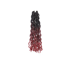 Load image into Gallery viewer, 14inch Multicolored Crochet Wig Braids Fluffy Natural Simulation Long Curly Hair Synthetic Hair Extensions Dreadlocks for Women
