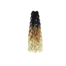 Load image into Gallery viewer, 14inch Multicolored Crochet Wig Braids Fluffy Natural Simulation Long Curly Hair Synthetic Hair Extensions Dreadlocks for Women
