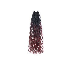 Load image into Gallery viewer, 14inch Multicolored Crochet Wig Braids Fluffy Natural Simulation Long Curly Hair Synthetic Hair Extensions Dreadlocks for Women
