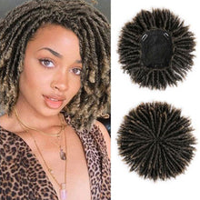 Load image into Gallery viewer, Messy Fluffy Short Curl Wig High-temperature Silk Synthetic Curly Dreadlocks Wig Increase Hair Volume False Hair Piece for Women

