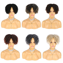 Load image into Gallery viewer, Messy Fluffy Short Curl Wig High-temperature Silk Synthetic Curly Dreadlocks Wig Increase Hair Volume False Hair Piece for Women
