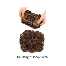 Load image into Gallery viewer, Curly Hair Bract Women's Curly Hair Chinese Wave Vintage Flower Bract Insertion Comb Wig Bag Creative High Temperature Filament Wig
