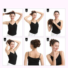 Load image into Gallery viewer, Curly Hair Bract Women's Curly Hair Chinese Wave Vintage Flower Bract Insertion Comb Wig Bag Creative High Temperature Filament Wig
