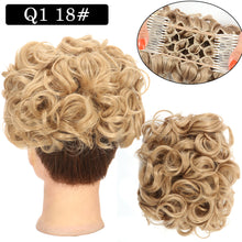 Load image into Gallery viewer, Curly Hair Bract Women's Curly Hair Chinese Wave Vintage Flower Bract Insertion Comb Wig Bag Creative High Temperature Filament Wig
