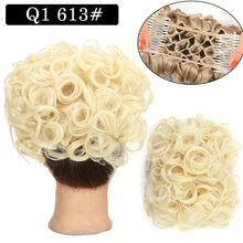 Load image into Gallery viewer, Curly Hair Bract Women's Curly Hair Chinese Wave Vintage Flower Bract Insertion Comb Wig Bag Creative High Temperature Filament Wig
