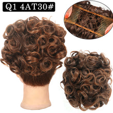 Load image into Gallery viewer, Curly Hair Bract Women's Curly Hair Chinese Wave Vintage Flower Bract Insertion Comb Wig Bag Creative High Temperature Filament Wig
