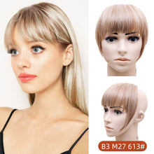 Load image into Gallery viewer, Qi Bangs with Sideburns Wig Slanted Bangs Center Parted Women's Bangs Wig Piece Girls Creative False Bangs Hair Extension
