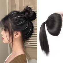 Load image into Gallery viewer, Head Fake Hair Circle High Skull Top Cushion False Hair Women Hair Extension Creative Pomelo Peel Wig Hair Band
