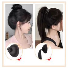 Load image into Gallery viewer, Head Fake Hair Circle High Skull Top Cushion False Hair Women Hair Extension Creative Pomelo Peel Wig Hair Band
