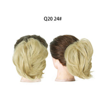 Load image into Gallery viewer, Wig Short Ponytail Naturally Flowing Fluffyhead Fluffy Half Ball Head Wig Loop False Hair Hair Band Curly Hair Contract
