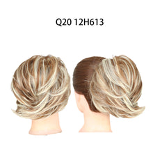 Load image into Gallery viewer, Wig Short Ponytail Naturally Flowing Fluffyhead Fluffy Half Ball Head Wig Loop False Hair Hair Band Curly Hair Contract
