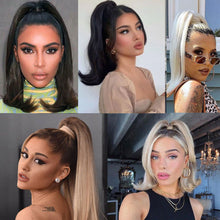 Load image into Gallery viewer, Women's Ponytail Wig with Strap Style Slightly Raised Multi-color Extension Wig Synthetic Hair Extension False Hair Piece
