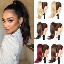 Load image into Gallery viewer, Women's Ponytail Wig with Strap Style Slightly Raised Multi-color Extension Wig Synthetic Hair Extension False Hair Piece
