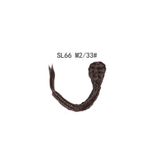 Load image into Gallery viewer, Long Straight Synthetic Hair Extension Fishbone Braided Fishtail Drawstring Ponytail Hair Blonde Wig for Women

