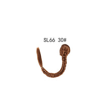 Load image into Gallery viewer, Long Straight Synthetic Hair Extension Fishbone Braided Fishtail Drawstring Ponytail Hair Blonde Wig for Women
