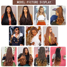 Load image into Gallery viewer, Synthetic Hair Spiral Curls Braiding Hair Curls Crochet Braids Hair Extensions for Women Stretched Loose Wave Hair Wig
