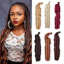Load image into Gallery viewer, Synthetic Hair Spiral Curls Braiding Hair Curls Crochet Braids Hair Extensions for Women Stretched Loose Wave Hair Wig
