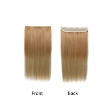 Load image into Gallery viewer, Gradient Color Wig Piece High-temperature Silk Synthetic Hair Women False Hair Piece Wig Straight Hair Hair Clip
