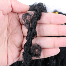 Load image into Gallery viewer, Butterfly Faux Crochet Goddess Braids Wig Looped Distressed Butterfly Soft Locs Crochet Dreadlocks Synthetic Hair Extension
