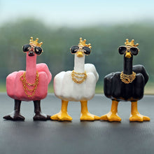 Load image into Gallery viewer, Car Interior Decoration Center Middle Finger Small Duck Sculpture Resin Duck Decorative Figurine Tabletop Duck Ornament for Home Garden Desk
