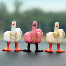 Load image into Gallery viewer, Car Interior Decoration Center Middle Finger Small Duck Sculpture Resin Duck Decorative Figurine Tabletop Duck Ornament for Home Garden Desk
