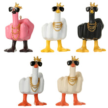 Load image into Gallery viewer, Car Interior Decoration Center Middle Finger Small Duck Sculpture Resin Duck Decorative Figurine Tabletop Duck Ornament for Home Garden Desk
