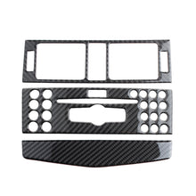 Load image into Gallery viewer, 3Pcs/Set Carbon Fiber Car Center Console Air Outlet Conditioner CD Panel Mid Air Vent Cover Trim For Mercedes Benz C class W204 2007-2010
