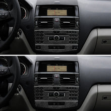 Load image into Gallery viewer, 3Pcs/Set Carbon Fiber Car Center Console Air Outlet Conditioner CD Panel Mid Air Vent Cover Trim For Mercedes Benz C class W204 2007-2010
