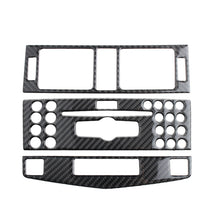 Load image into Gallery viewer, 3Pcs/Set Carbon Fiber Car Center Console Air Outlet Conditioner CD Panel Mid Air Vent Cover Trim For Mercedes Benz C class W204 2007-2010
