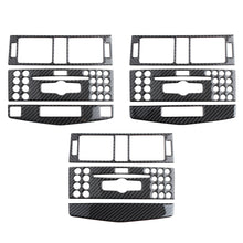 Load image into Gallery viewer, 3Pcs/Set Carbon Fiber Car Center Console Air Outlet Conditioner CD Panel Mid Air Vent Cover Trim For Mercedes Benz C class W204 2007-2010
