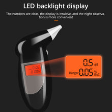 Load image into Gallery viewer, Portable Digital Breath Tester Professional Car Alcohol Breath Tester Breathalyzer Alcohol Detector Lcd Detector Backlight Light
