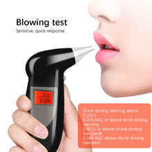 Load image into Gallery viewer, Portable Digital Breath Tester Professional Car Alcohol Breath Tester Breathalyzer Alcohol Detector Lcd Detector Backlight Light
