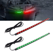 Load image into Gallery viewer, 2Pcs 30cm 12V Marine Boat LED Navigation Lights Waterproof Safety Signal Lamp Boat Side Indicator Iights Boat Rear Lamps
