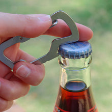 Load image into Gallery viewer, Outdoor Portable Multi-Functional EDC D Shape Carabiner Climbing Buckle Key Ring Emergency Survival Tool
