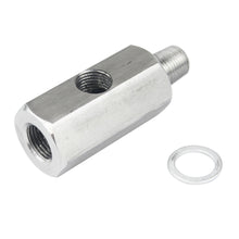Load image into Gallery viewer, Stainless Steel Side Holes 1/8"NPT Female To 1/4NPT Oil Pressure Sensor Connector Feed Line Gauge Tee Adapter
