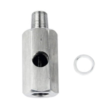 Load image into Gallery viewer, Stainless Steel Side Holes 1/8"NPT Female To 1/4NPT Oil Pressure Sensor Connector Feed Line Gauge Tee Adapter
