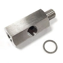 Load image into Gallery viewer, Stainless Steel 1/8"NPT Female To M10 Car Oil Pressure Sensor Connector Joint to NPT Tee Adapter Turbo Accessories Adapter
