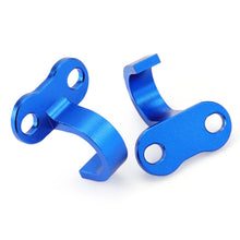 Load image into Gallery viewer, 2Pcs Motorcycle Rear Brake Hose Clamp Guide Modified Brake Line Clamp Protector Aluminum Blue For Yamaha YZ125 YZ250 YZ250F YZ450F YZ85
