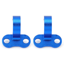 Load image into Gallery viewer, 2Pcs Motorcycle Rear Brake Hose Clamp Guide Modified Brake Line Clamp Protector Aluminum Blue For Yamaha YZ125 YZ250 YZ250F YZ450F YZ85
