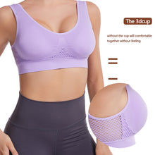 Load image into Gallery viewer, Seamless Mesh Women Sports Bras Fitness Gym Running Underwear Shockproof Bra Breathable without Underwire Bralette 6XL Plus Size Crop Top Yoga Bra S-6XL
