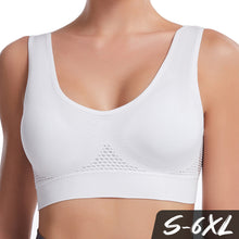 Load image into Gallery viewer, Seamless Mesh Women Sports Bras Fitness Gym Running Underwear Shockproof Bra Breathable without Underwire Bralette 6XL Plus Size Crop Top Yoga Bra S-6XL
