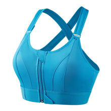 Load image into Gallery viewer, Women Sports Bras Underwear S-5XL Tights Crop Top Yoga Vest Front Zipper Plus Size Adjustable Strap Shockproof Gym Fitness Athletic Brassiere

