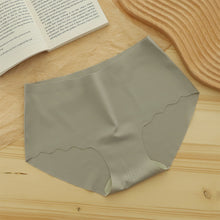 Load image into Gallery viewer, Ice Silk Seamless Candy Plain Fashion Girls Underwear Panties Breathable Briefs For Ladies Snug Comfortable Pure Color Middle Waist underpants Women Clothing
