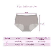 Load image into Gallery viewer, Ice Silk Seamless Candy Plain Fashion Girls Underwear Panties Breathable Briefs For Ladies Snug Comfortable Pure Color Middle Waist underpants Women Clothing
