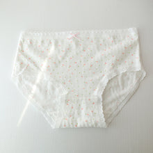 Load image into Gallery viewer, French Floral Underwear Jacquard Pure Cotton Lingerie Sweet Medium Waist Panties Briefs for Women Lady Cute Triangular Pants Girls Student
